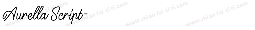 Aurella Script字体转换